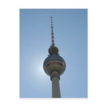 fernsehturm berlin blue postcard