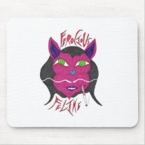 "Ferocious Feline" mousepads