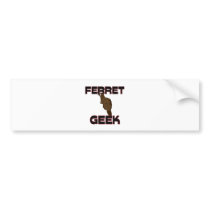 Ferret Geek bumper stickers