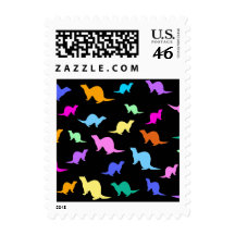 ferret illustration stamps