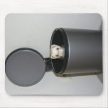 Ferret in a trashcan mousepad