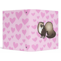 Ferret Love 3 Ring Binders