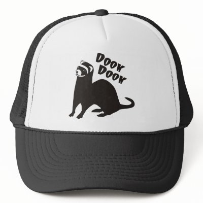 Ferret Love Hats by NickerStickers. Perfect gift for any ferret lover!