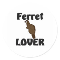 Ferret Lover stickers by AnimalShirts Ferret Lover stickers