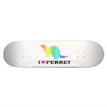 Ferret of the rainbow color skate deck