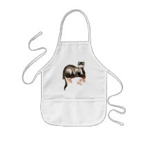 Ferret On A Branch Apron