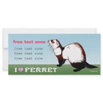 ferret photo card custom rack card