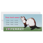 ferret photo card custom rack card