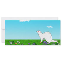 ferret photo card rack card template