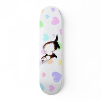 ferret (sable coat) custom skateboard