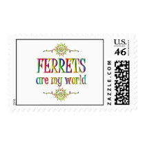 FERRETS are my world Postage Stamps