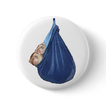 Ferrets In A Sleeping Bag Button