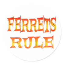 Ferrets Rule stickers by AllPetsStore Ferrets Rule stickers
