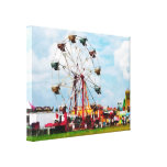 Ferris Wheel Against Blue Sky Gallery Wrap Canvas