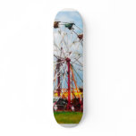 Ferris Wheel Against Blue Sky Skateboard Decks