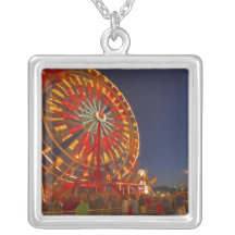 Ferris wheel at dusk at the Northwest Montana Necklace