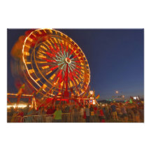 Ferris wheel at dusk at the Northwest Montana Photo