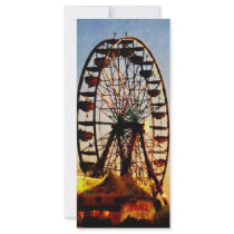 Ferris Wheel at Night Rack Card Template