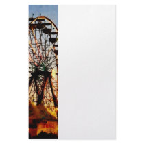 Ferris Wheel at Night Custom Stationery