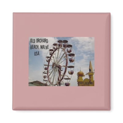 Ferris Wheel at Palace Playland Old Orchard Beach Fridge Magnets by twighlightmanor