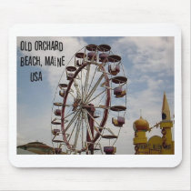 Ferris Wheel at Palace Playland Old Orchard Beach mousepads