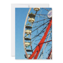 Ferris Wheel Closeup Personalized Invite