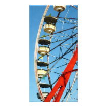 Ferris Wheel Closeup Customized Photo Card
