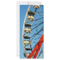 Ferris Wheel Closeup Rack Card Template