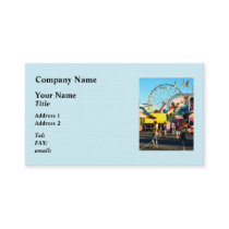 Ferris Wheel in Distance Business Card Templates