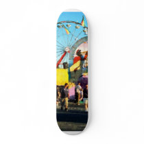 Ferris Wheel in Distance Skateboard Deck
