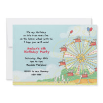 Ferris Wheel Invitations
