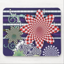 Ferris wheel Optical Illusion mousepads