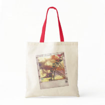 ferris wheel polaroid tote bags