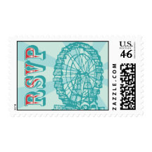 Ferris Wheel RSVP Postage Stamp