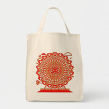 Ferris_Wheel Tote Bags