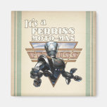 Ferriss Moto-Man Square Magnet
