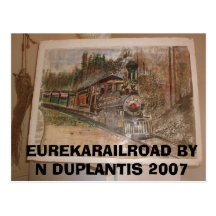 Ferrocarril de Eureka del normando Duplantis Tarjeta Postal