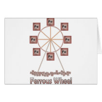 Ferrous Wheel Iron Chemistry Item Greeting Cards