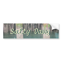 Ferry Dock Pilings Bumper Stickers