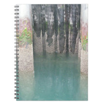 Ferry Dock Pilings Spiral Notebook