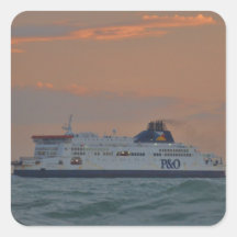 Ferry Entering Dover Square Sticker