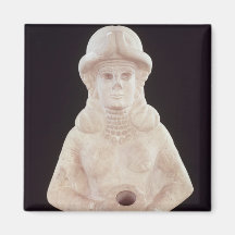 Fertility goddess, from Mari, Middle Euphrates Fridge Magnets