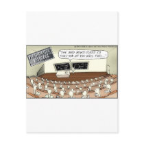 Fertilization 101 Hilarious Cartoon Gifts & Tees postcards