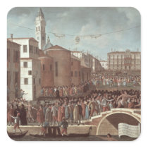 Festival of the Blessed Virgin Mary on Santa Square Stickers