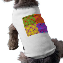 festive background dog shirt