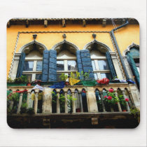 Festive Balcony mousepads by moonrisings Festive Balcony mousepads
