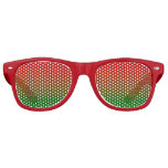 Festive Basketweave Look Wayfarer Sunglasses