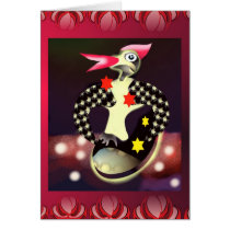 Festive bird fun cards