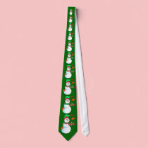 Festive Cartoon Snowman ties