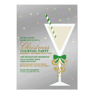 christmas cocktail party invitations announcements zazzle christmas cocktail party invitations announcements zazzle